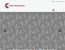 Tablet Screenshot of citedesrocheuses.com